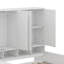 Lit de jour en bois avec trois tiroirs et armoire tout-en-un, bureau et tablettes-113245994-113245995