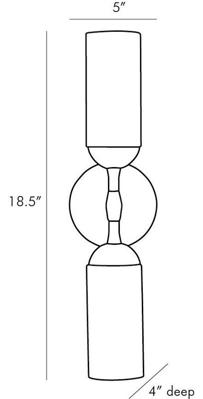 Emmett 2 - Light Armed Sconce