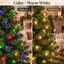 Arbre de Noël artificiel vert 6 pi avec 250 lumières DEL, télécommande et branches articulées
