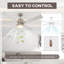 Caisha Ceiling Fan with LED Lights-1358752878