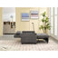 Futon-lit gris foncé pour petits espaces Living Compact