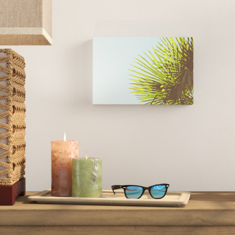 Sunny Palms II by Sonja Quintero - Photograph Print, 20cm H x 30cm W, Wrapped Canvas