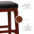 Sandie Sturdy Wood Upholstered Backless Stool-1264660699-1264660700
