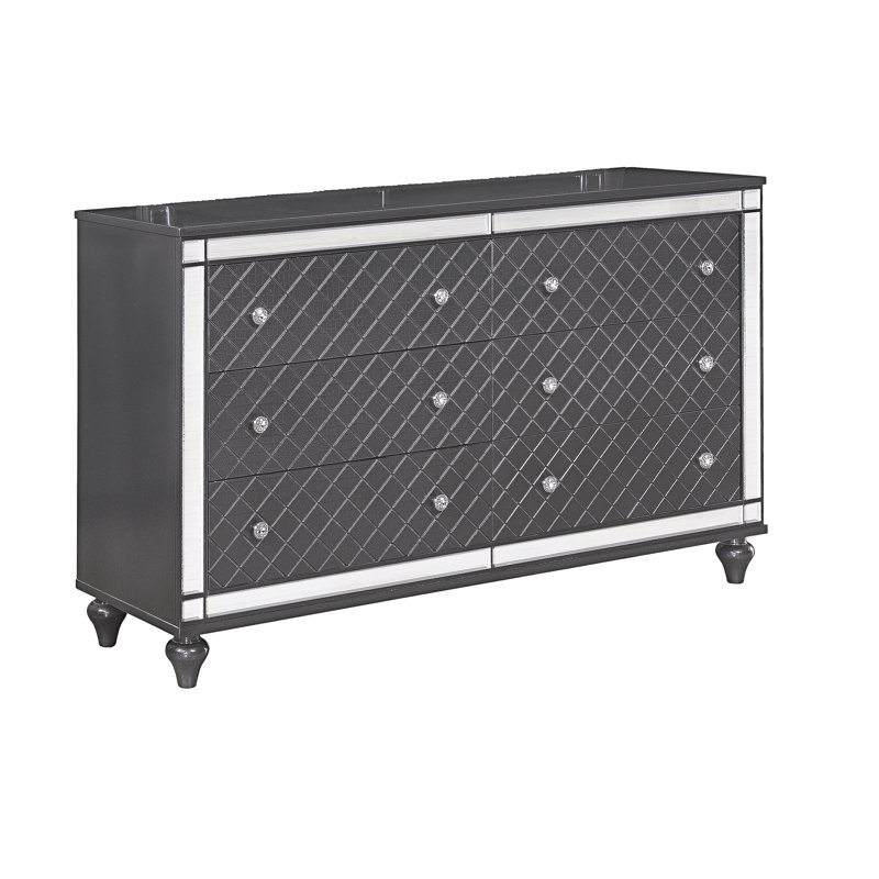 Commode de rangement traditionnelle à 6 tiroirs 1Pc