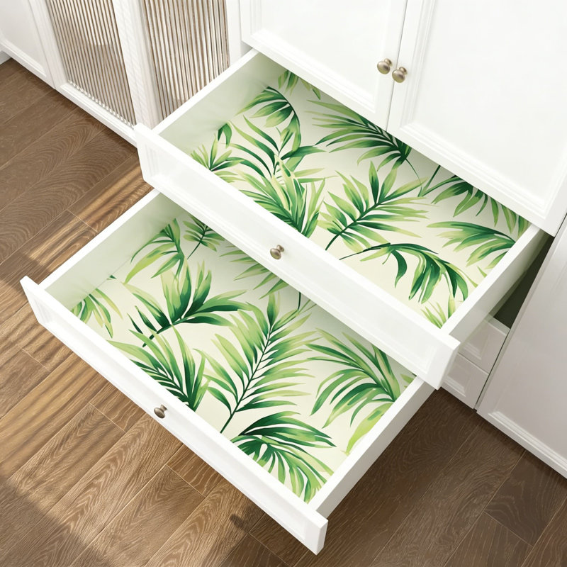 Papier peint adhésif tropical à feuilles tropicales - Vinyle autocollant imperméable amovible avec motif de jungle botanique
