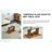rectangular modern and fashionable coffee table with tempered glass tabletop-658132935