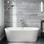 Centre de bain autoportant 70 po x 32 po PURE AIR® de CELESTE avec drain chromé et robinet à bout blanc-113257757