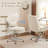 Upholstered Armless Task Office Chair without Wheels-1870263471