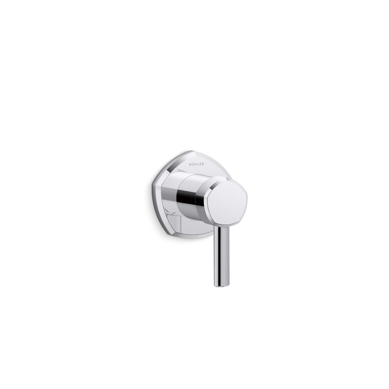 Occasion Transfer Valve Trim with Lever Handle, Brushed Bronze