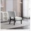 Fauteuil d'appoint capitonné avec sièges surdimensionnés