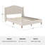 Lit plateforme tapissier avec tête de lit courbé Martha Stewart Amelia-97967493-97967495