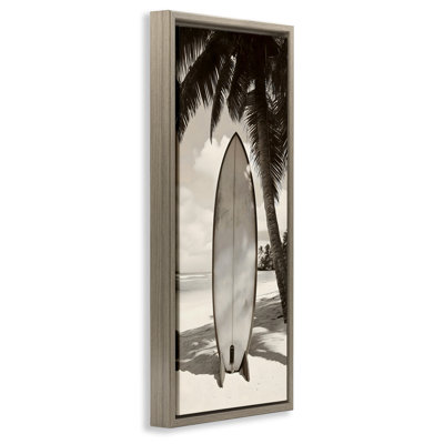 Cadre flottant monochrome Surf Paradise, design par LSR Design Studio
