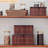 Bamboo Decorative Storage Boxes - Set Of 3 Woven Lined Storage Basket With Lids, Retro Brown Wicker Lidded Baskets For Home Kitchen Shelf Organizer Decor