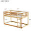 Lit simple au-dessus d'un lit mezzanine - Maximisez l'espace de rangement dans votre chambre à coucher et améliorez l'ambiance intérieure