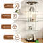 4-Tiers Glass Display Cabinet with LED Lighting-931535631-931535626