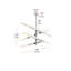 Luminaire suspendu 4 barres Axil-110475198