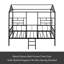 Structure de lit en métal avec support à lattes sans sommier-287612998-287612994