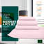 Ensemble de draps 100% satin de coton 200 fils respirant et rafraîchissant-86162152-86162151