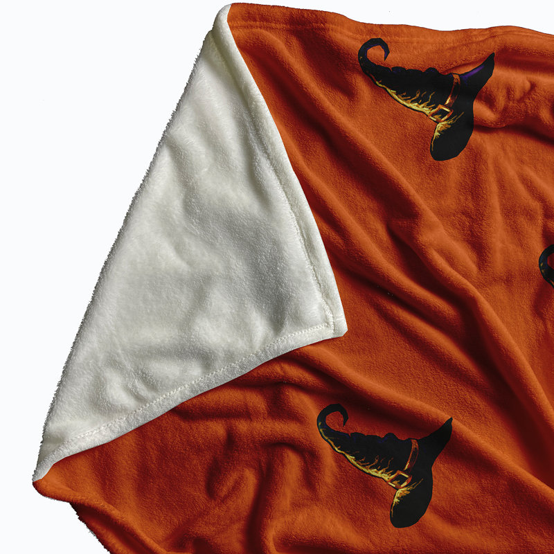 Throw Blanket, 50" H x 60" W x 0.5" D, Orange
