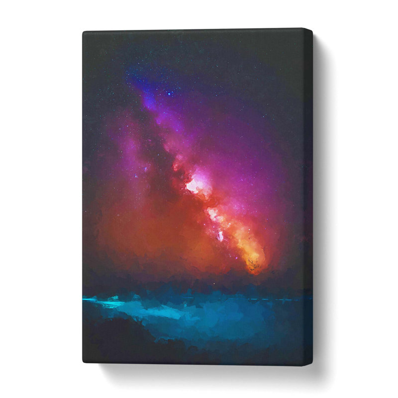 Stars Over The Ocean In Abstract - Wrapped Canvas Print, 76 cm H x 50 cm W