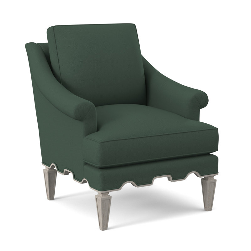 Palm Armchair, Bisque, Venice Navy 100% Polyester