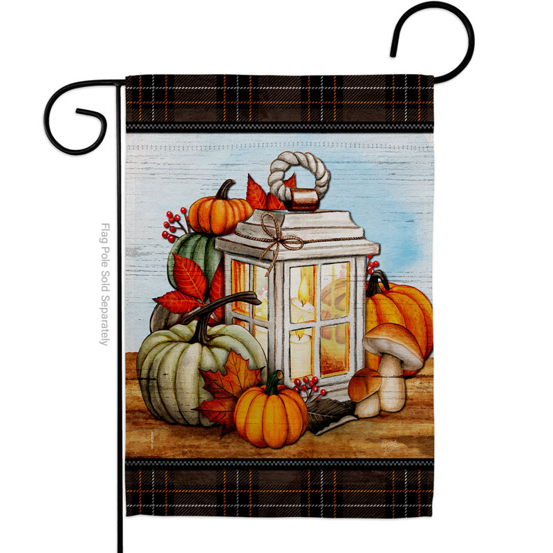 Drapeau de jardin 2 côtés en polyester 18,5 po x 13 po