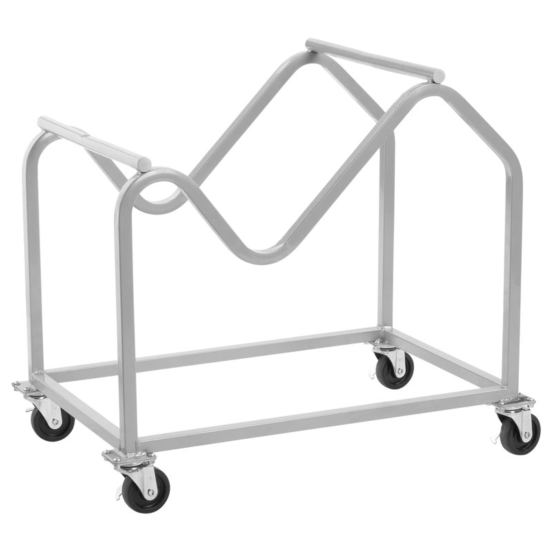 Heavy-Duty Steel Flat Dolly with Caster Wheels