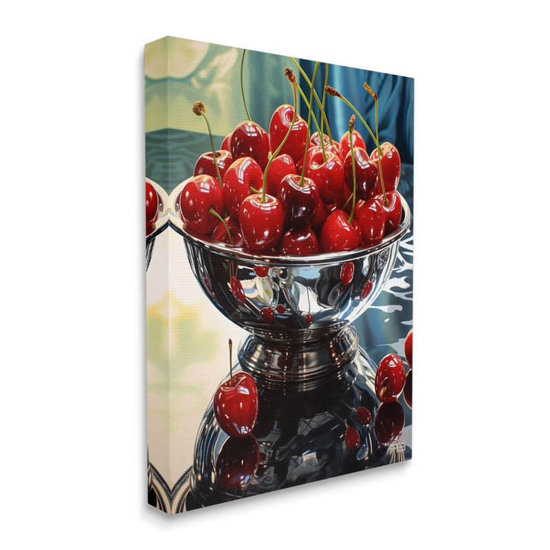 «Bowl of Cherries Reflection» par RB, H 30 po x l 24 po