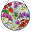 Panneau de vitrail à motif floral H 12 po-1726793631
