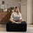 37.01'' Wide Fluffy Ottoman, Plush Accent Pouf, For Modern Interior Design-1696837574