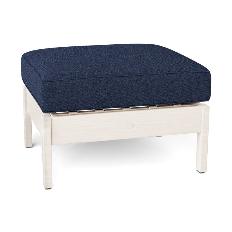 Repose-pieds Kennebunkport, Welt, Craie, Indigo Intermix