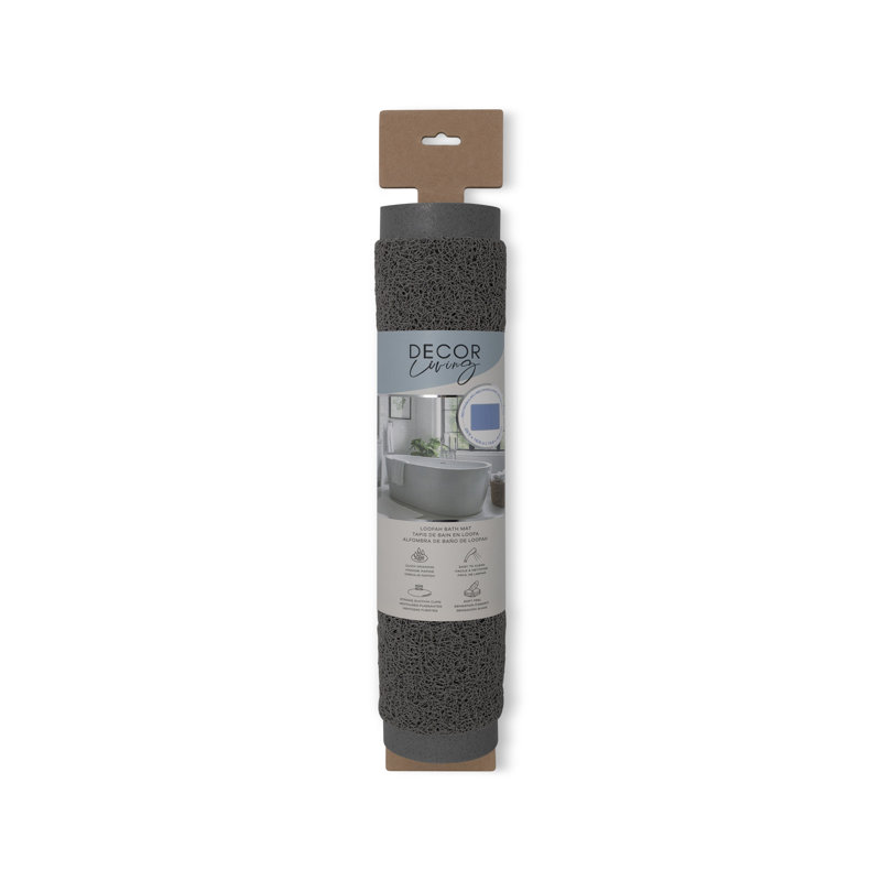 Décor Living Lufah Somer PVC antidérapant gris, Gray