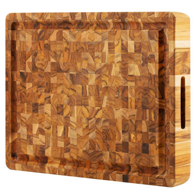 Anders Sturdy Teak Wood with End Grain Cutting Board Foundry Select Size: 18 W x 24 L