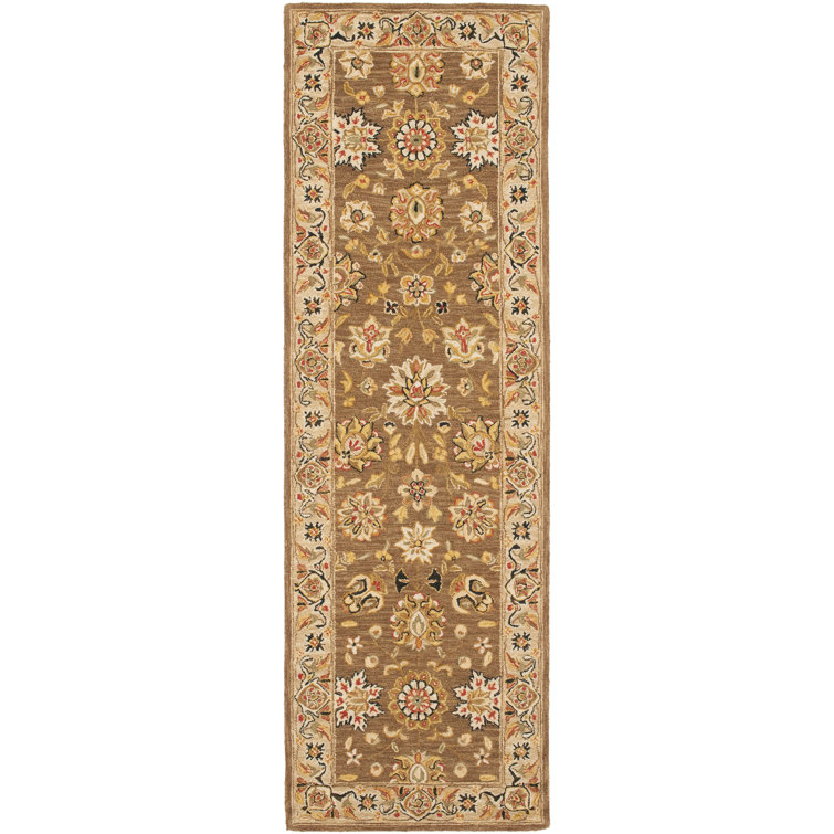 Hollander Hand-Hooked Wool Brown/Ivory Area Rug