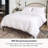 Delara GOTS Certified 100% Organic Cotton Percale Duvet Cover Set - 400 Thread Count, Smooth & Breathable-101810829-103975757