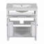 Meuble-lavabo de salle de bain avec lavabo en céramique, 2 portes et une tablette-1127648005-1127648006
