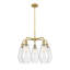 Lustre géométrique à intensité variable en acier à 5 lumières Amylea-94485236-94485246-139578665