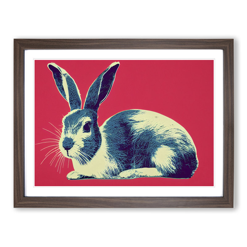 Pop Hare - Framed Print, 46cm H x 64cm W x 2cm D