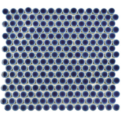 Hudson Penny Round Porcelain Mosaic Tile