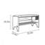 Banc de rangement pour chaussures 35,4 po