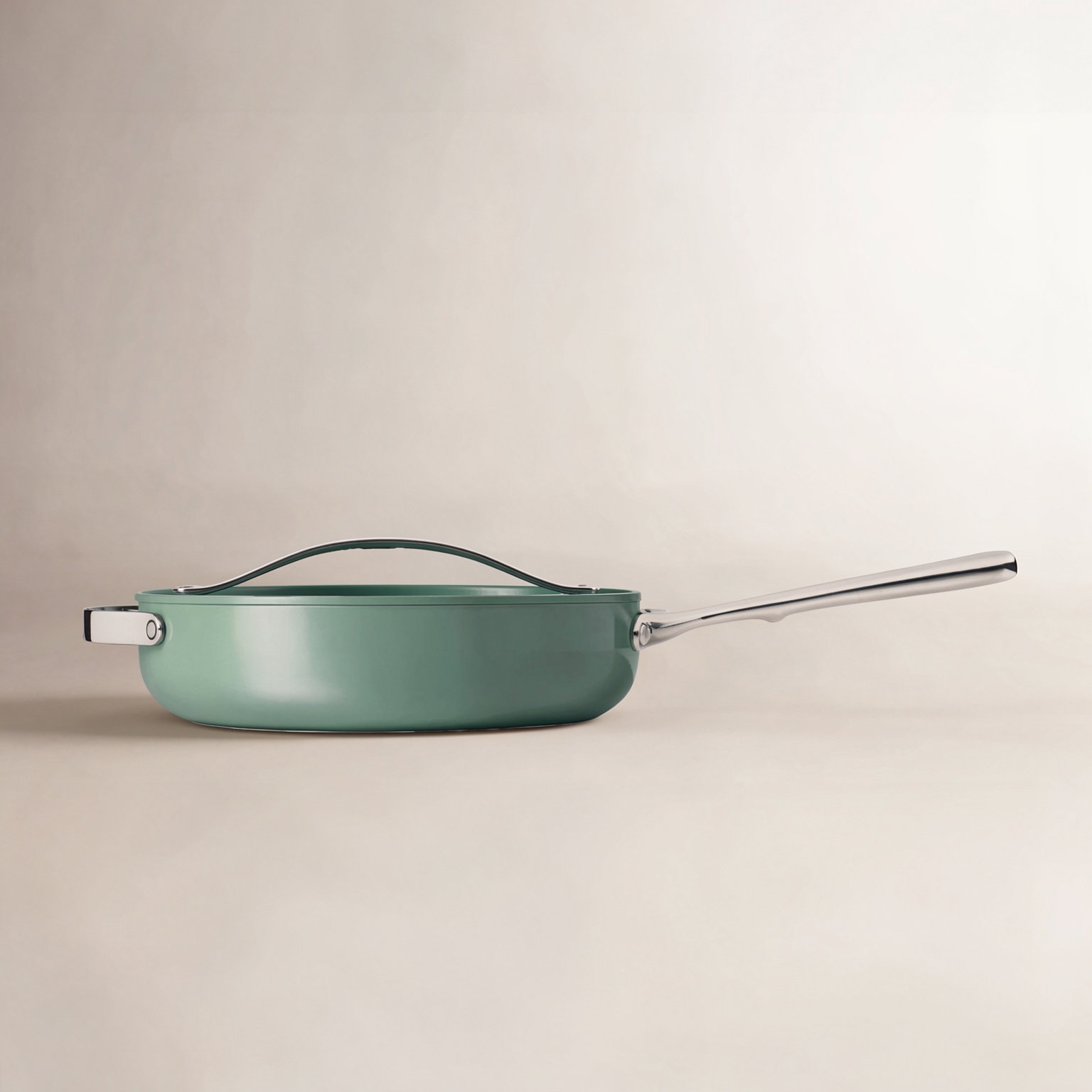 Caraway 4.5qt Ceramic Non-Stick Sauté Pan, Sage