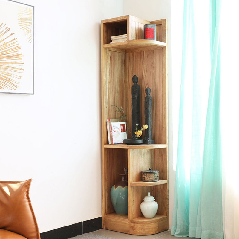New Chinese Style Elm Corner Cabinet