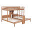 Lit superposé simple au-dessus de simple avec bureau intégré, tablettes de rangement et lampe de lecture à DEL, naturel-1067252767