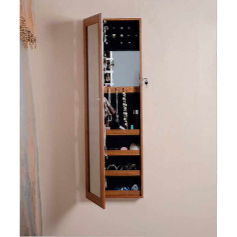 Armoire à bijoux à fixation murale et au-dessus de la porte