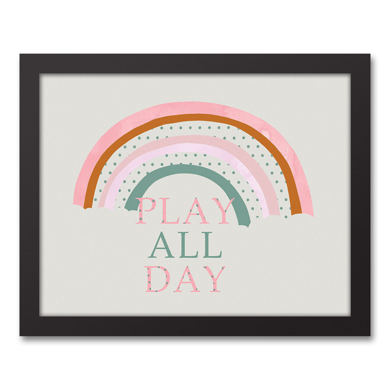 «Dots Play all Day», art encadré, H 15,75 po x l 12,75 po x P 1,75 po