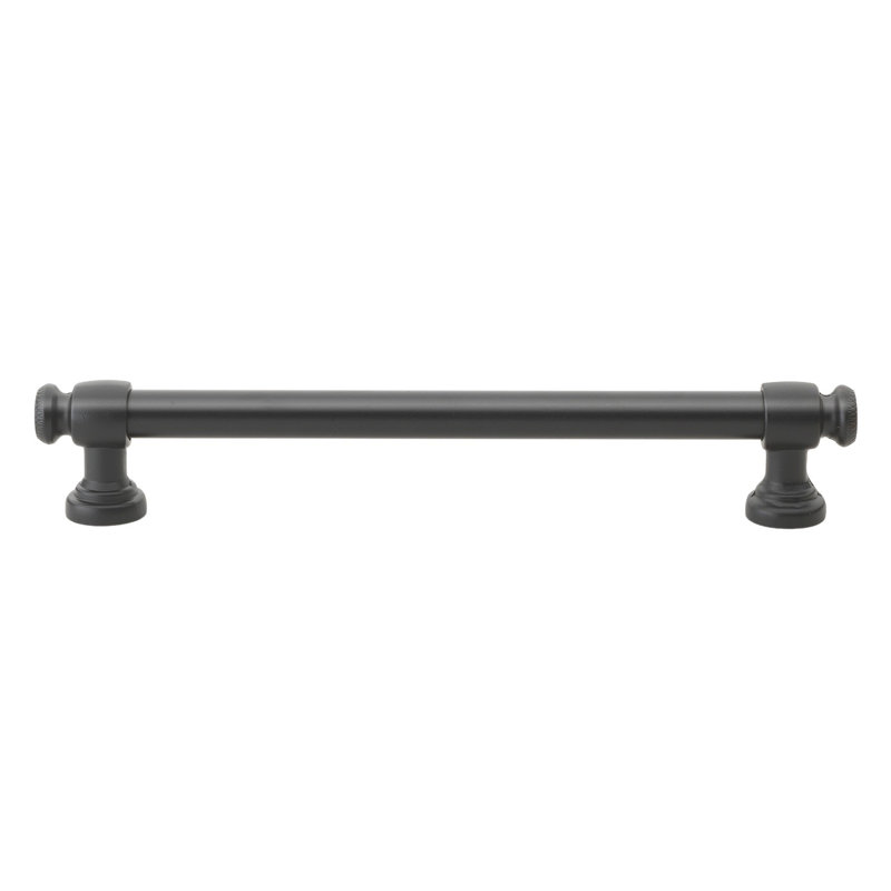 Centre to Centre Classic Euro Bar Pull, Matte Black, 6.25"