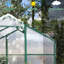 Serre en polycarbonate 6 x 6 pi - Fabrication en aluminium résistante au vent et à hauteur de gain pour la cour toute l'année