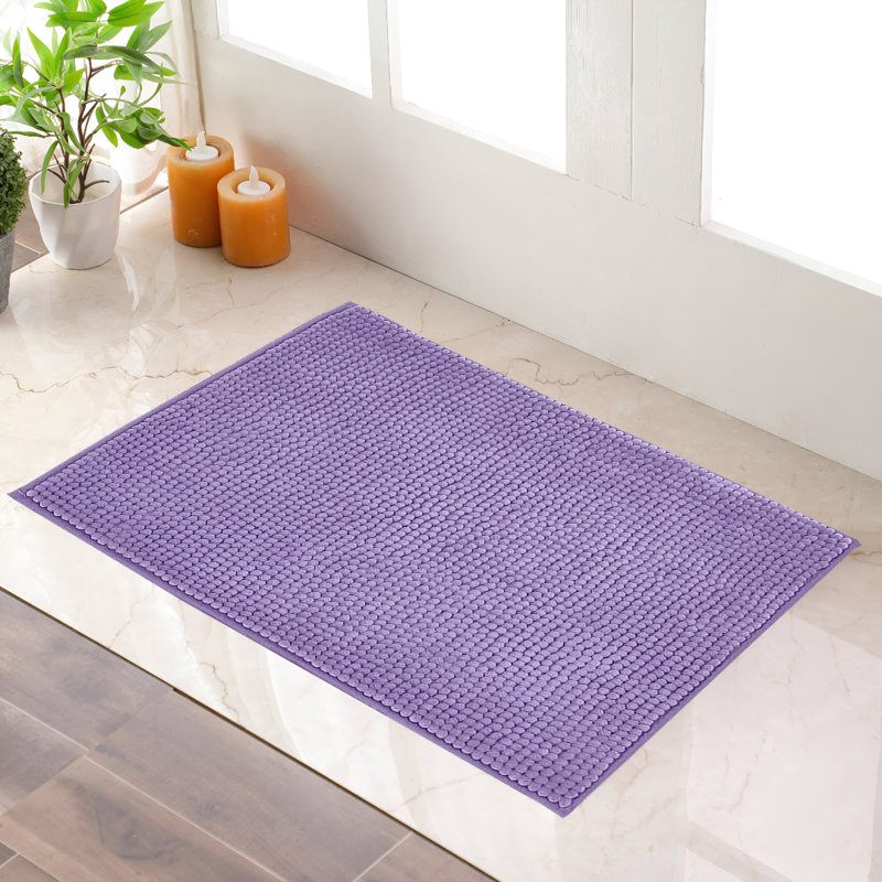 Taigen Non-Slip Indoor Door Mat, Lilac, 40cm W x 60cm L