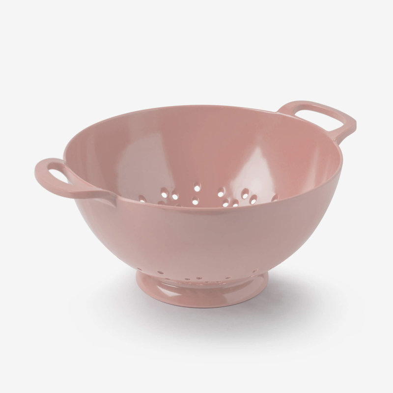 Premium Melamine Colander, 11cm H x  20cm W, Rose Pink