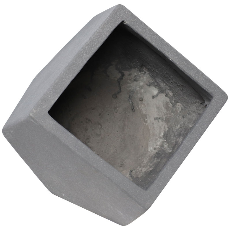Salih 2pc Assorted Moondust Concrete Outdoor Planters